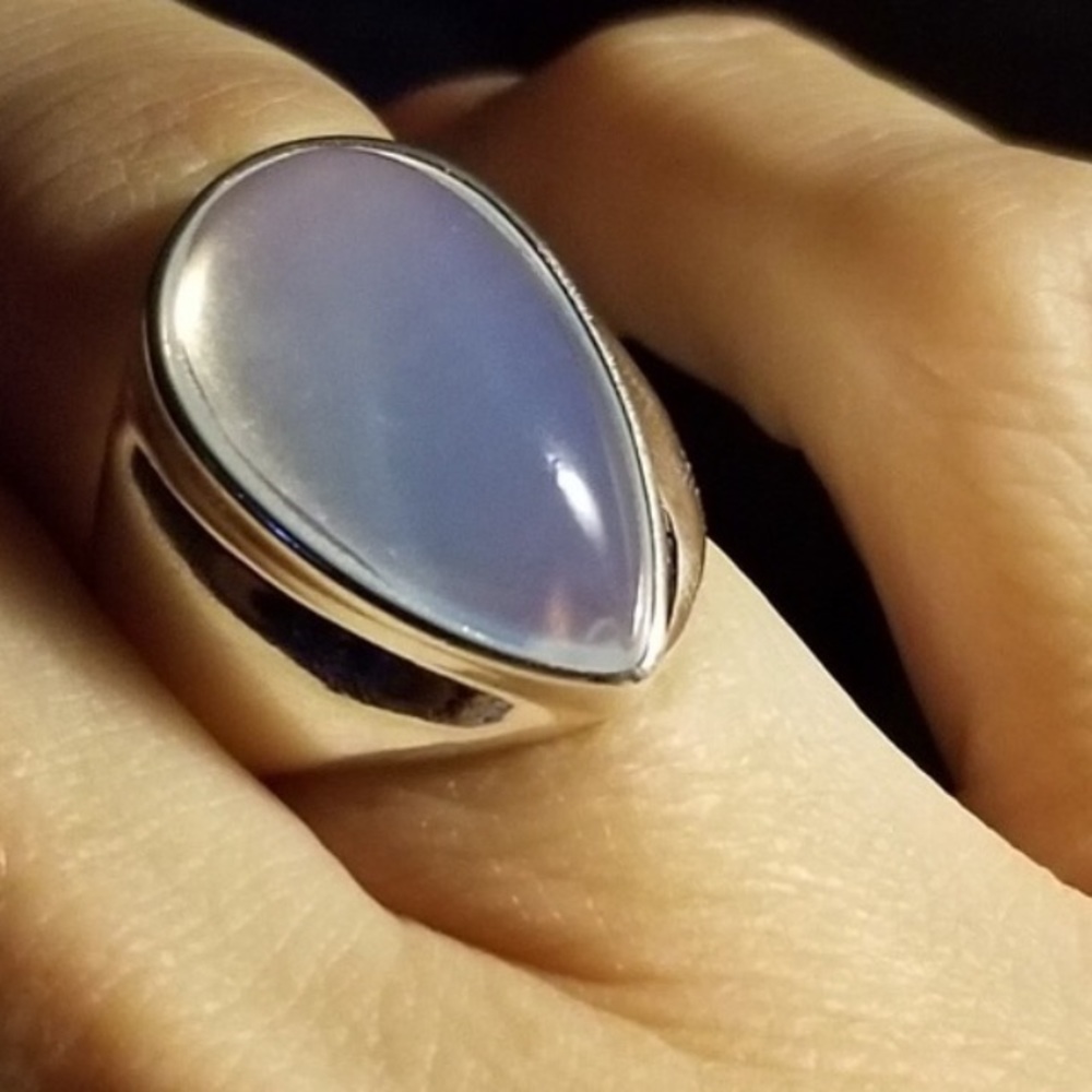 Moonstone Cabochon Ring- Size 6.5